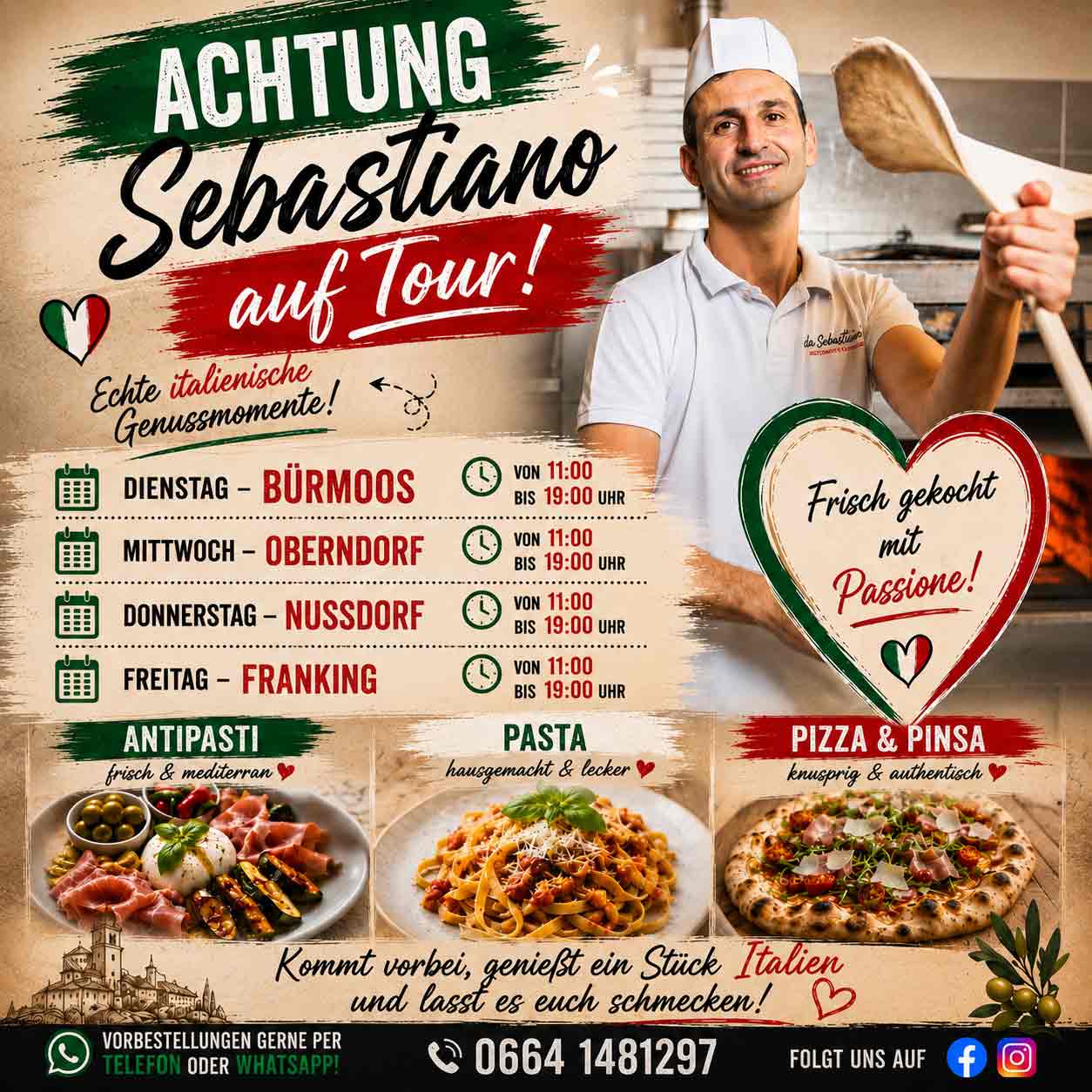 Mittagsmenü Sebastiano Lamprechtshausen